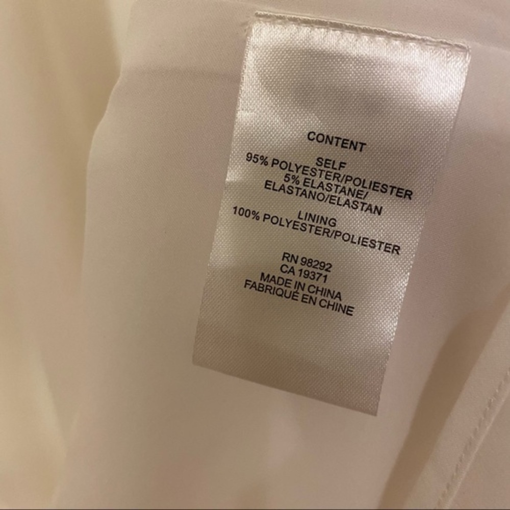 Tibi Structured Crepe Off-the-Shoulder Dress Ivory - Picture 10 of 12